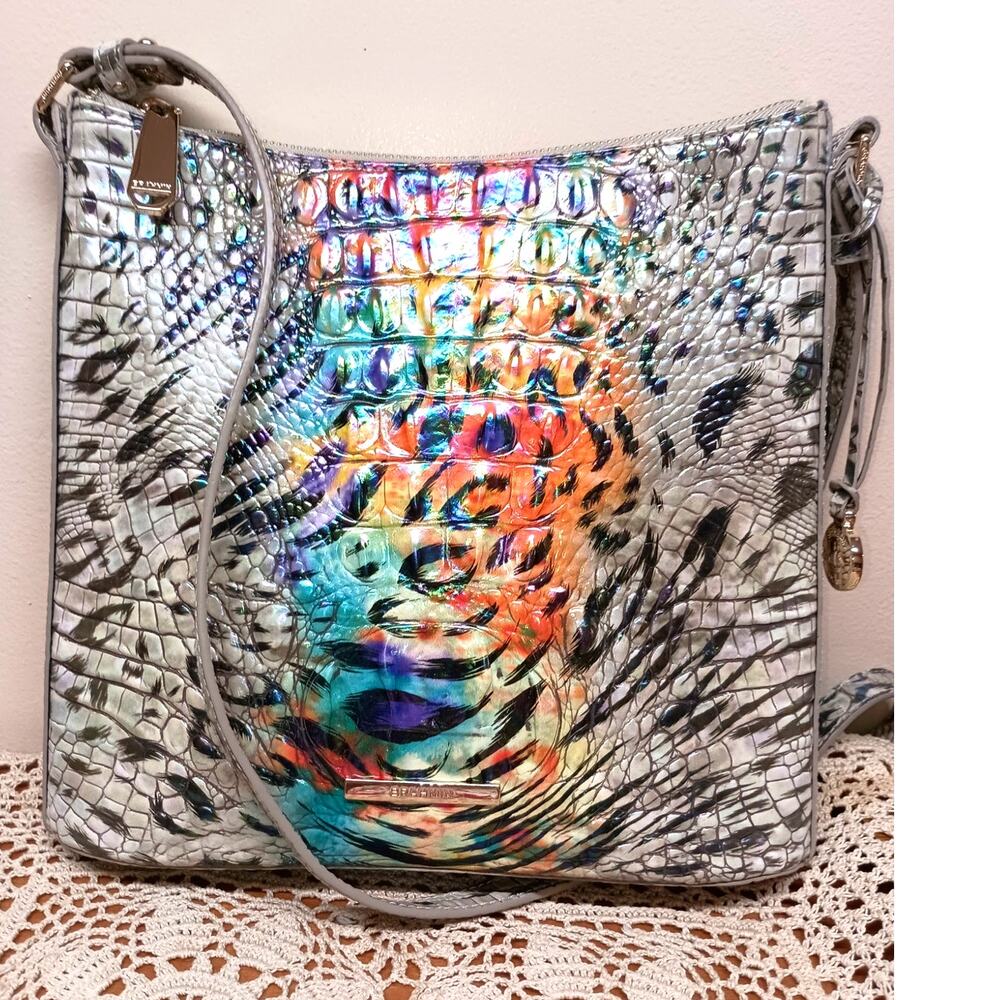 Brahmin Katie OBSESSION OMBRÉ ALL OVER Crossbody Shoulder Bag W/Eye
